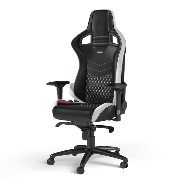 Noblechairs EPIC Real Leather Black/Red/White Noblechairs EPIC Real Leather Black/Red/White